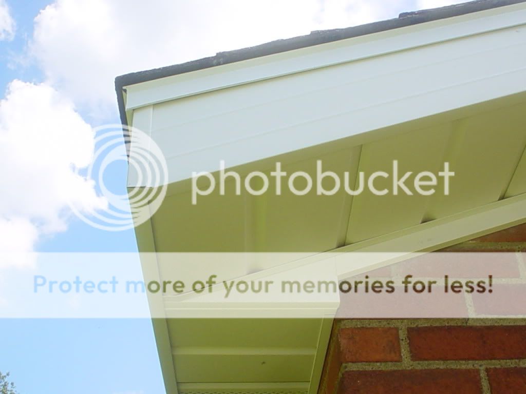 Frieze Board Against Brick Is Poly Lumber. Soffit And Fascia Details
